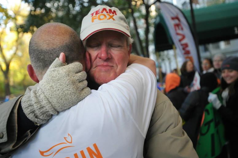 bob hugging a participant