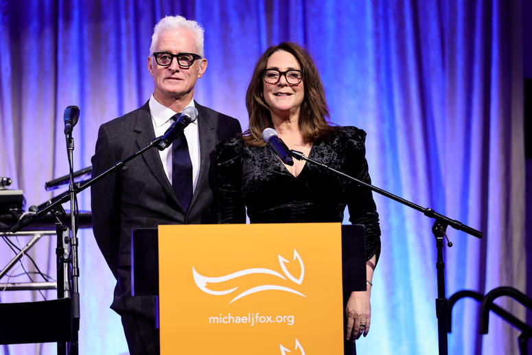 Talia Balsam and John Slattery