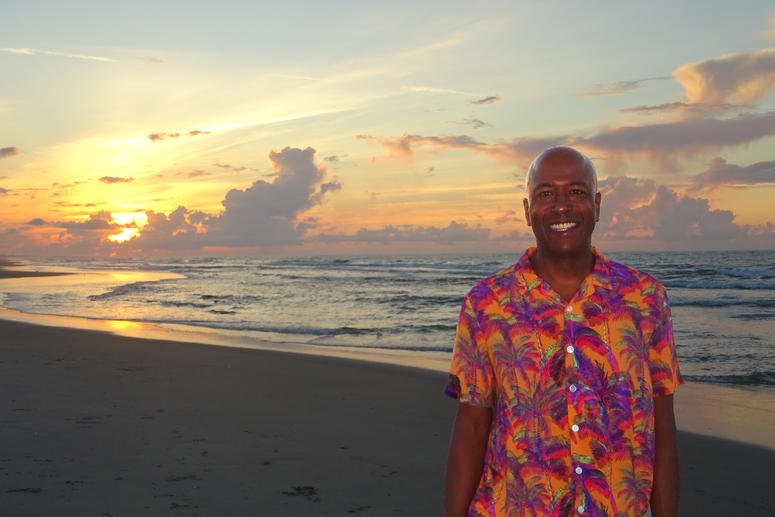 Allen at the beach