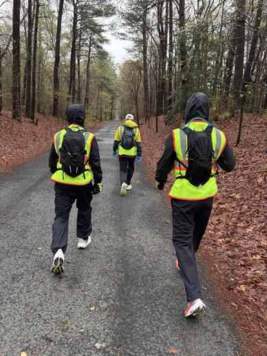 Team Big B ran through all different kinds of terrains.