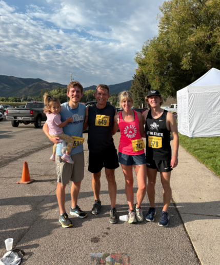 Kim Lundgreen at a race. 