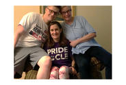Carol Whitlatch with her son and partner.