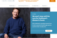 Homepage for Michaeljfox.org.