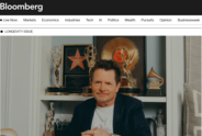 Bloomberg News cover picture with Michael J. Fox