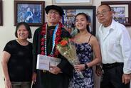 The Nguyen family — Hang, Andrew, Athena and Hien — at Andrew’s medical school graduation. 