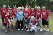 Julie Dusseault and the Polka for Parkinson's team.
