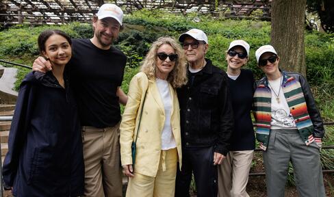 Mick Jones with his family at the 2025 Parkinson's Unity Walk in Central Park. 