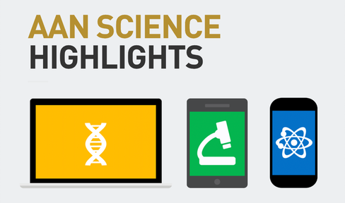 AAN Science Highlights images of a phone and computer screen