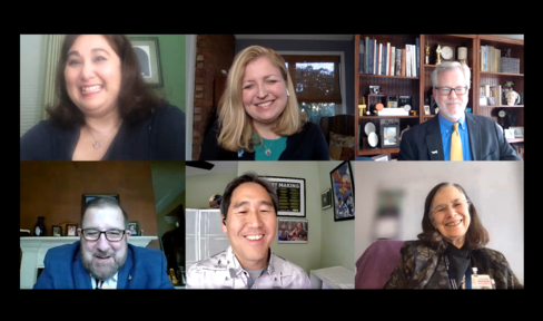 Screenshot from the 2021 Parkinson's Advocacy Awards ceremony