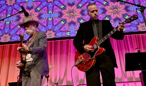 Jason Isbell and Bobby Weir at MJFF 2023 Funny Thing