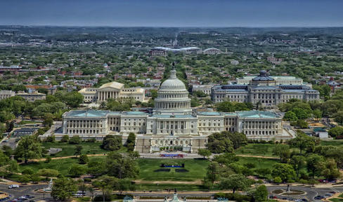 Aerial view of Capital Building