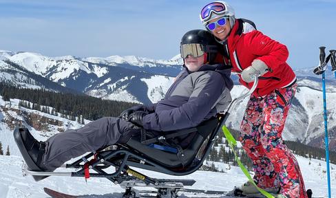 Norman and Morgan Fixel during Challenge Aspen