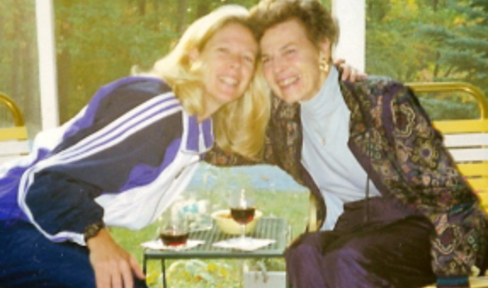 Gail and her mom at Capon Springs