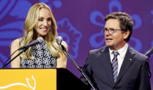 Tracy Pollan and Michael J. Fox