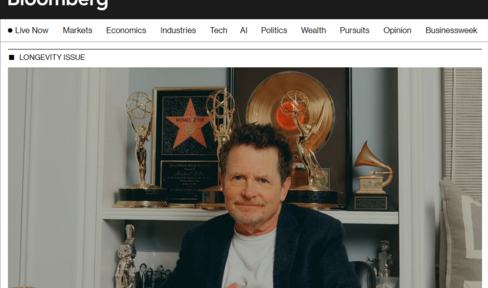 Bloomberg News cover picture with Michael J. Fox