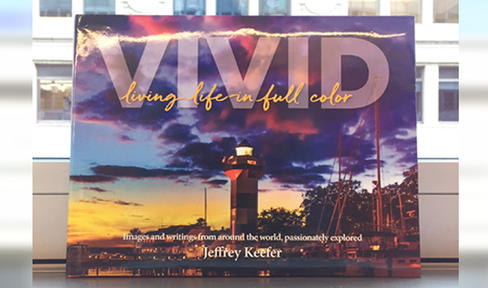 Cover of the book "VIVID" by MJFF Board of Directors chairman Jeff Keefer.