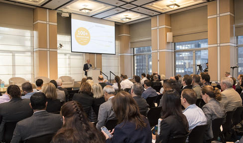 Todd Sherer on stage at PDTC 2019.