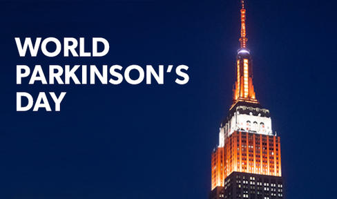 NYC's Empire State Building Illuminated Orange to Mark World Parkinson's Day