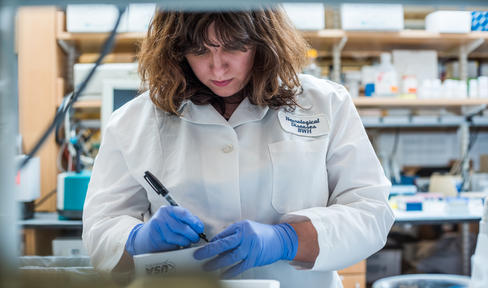 Researcher in a lab