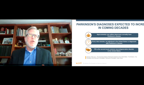 Screenshot of virtual congressional briefing on mental health via BlueJeans