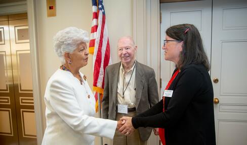Shaking hands with Congress