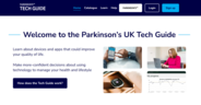 An image of the Parkinson's UK Tech Guide website 