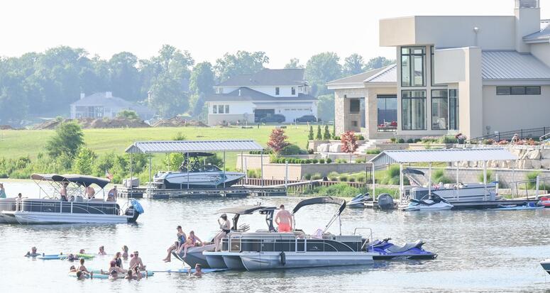 Concert for a Cure on the lake.