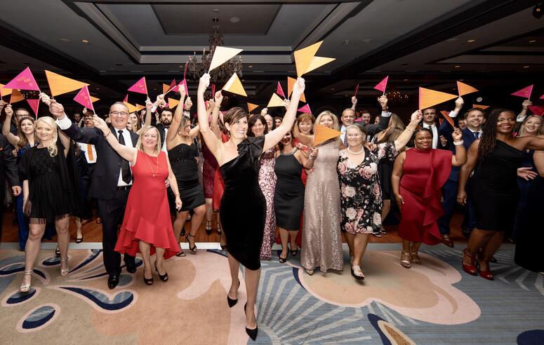 Every year at our annual gala, we raise our flags, an initiative we created to unite all the people in the room.  We fill out the flag in honor of, in memory of or inspired by someone who has touched our lives.