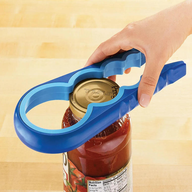 jar and bottle opener on a bottle