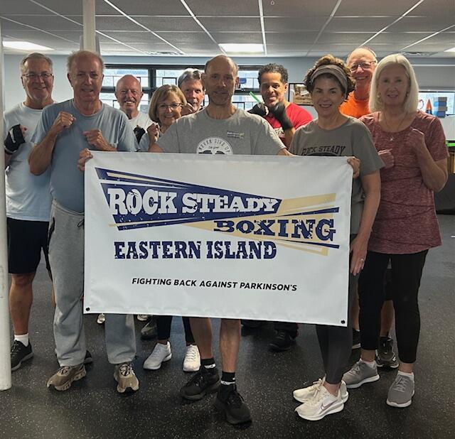 Jay with his Rock Steady Boxing team.