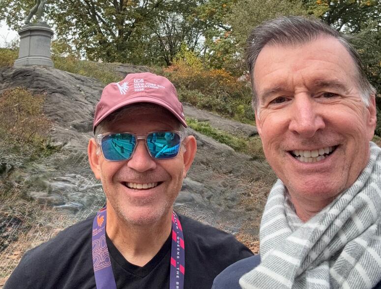 John with his husband, Peter.