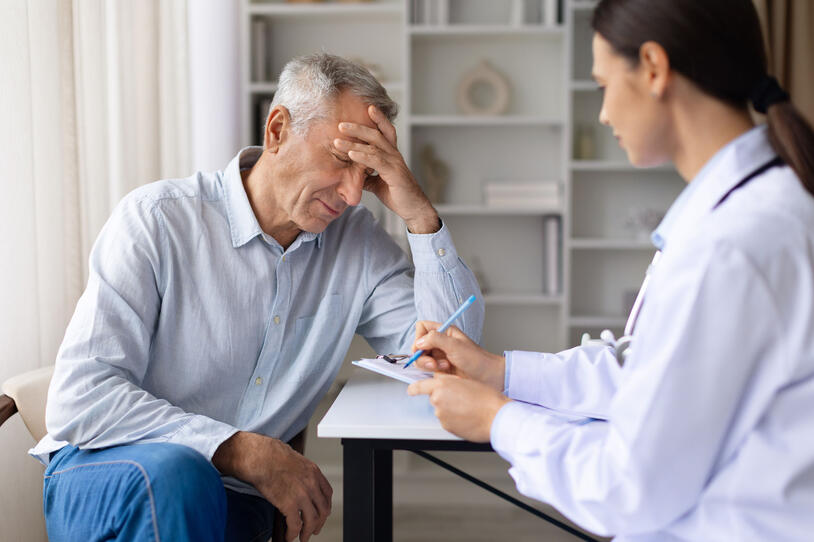 Doctor with a patient