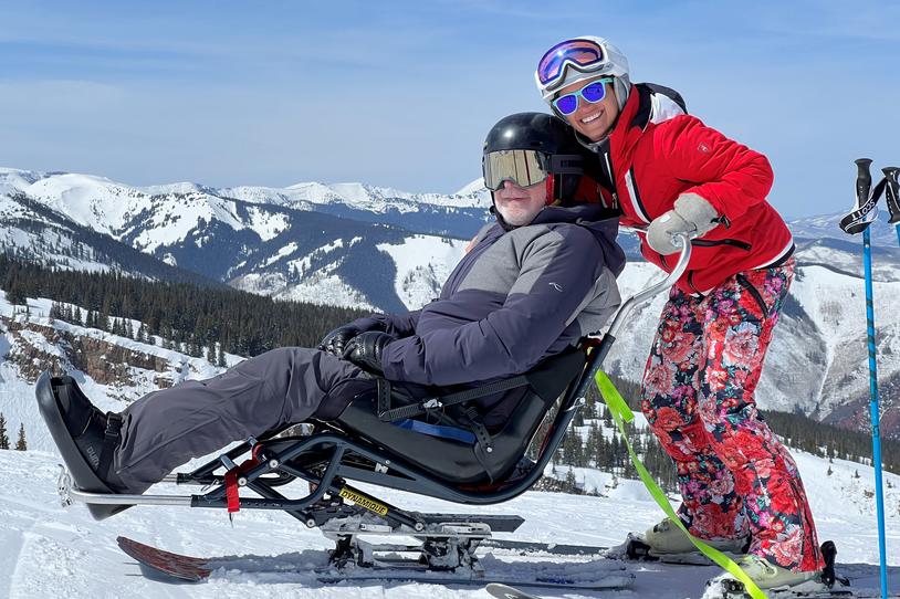 Norman and Morgan Fixel during Challenge Aspen