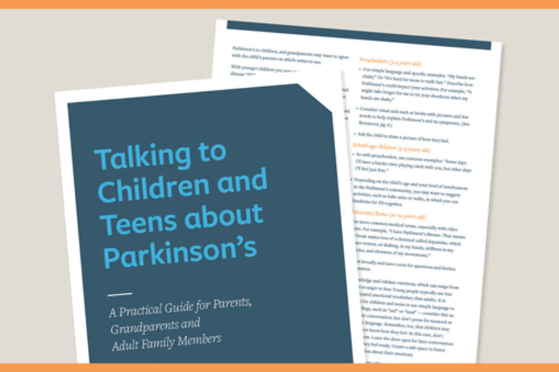 New Guide: Talking to Children and Teens about Parkinson's