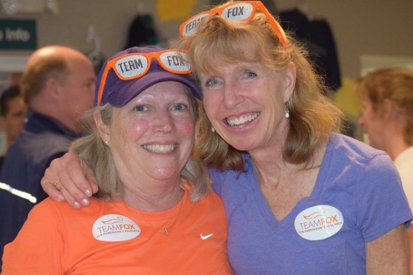 Team Fox members Lesly and Wendy at Pickleball for Parkinsons event.