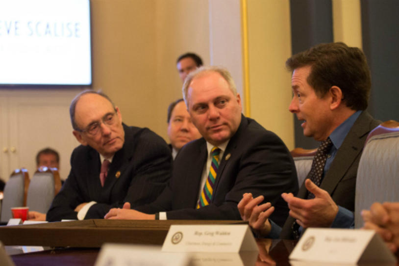 Michael J. Fox Leads 200 Parkinson's Disease Advocates on Capitol Hill