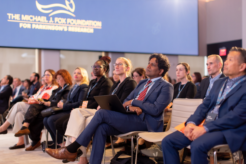Attendees watching a presentation at the 18th annual PDTC
