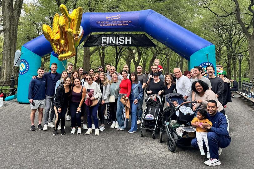 LapsForLinny at the Parkinson's Unity Walk.