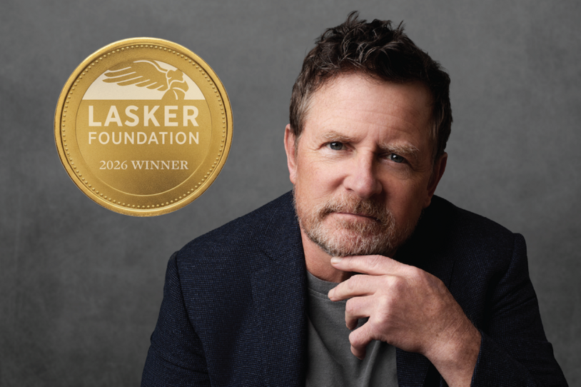 Michael J. Fox received the 2026 Lasker~Bloomberg Public Service Award