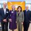 From left to right: Andrew Baum, chief strategy and innovation officer at Pfizer; Debi Brooks, CEO and co-founder of The Michael J. Fox Foundation; New York Governor Kathy Hochul and Anthony Shorris, partner at McKinsey & Company. 