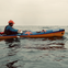 Charlie Daly in a kayak