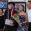 The Nguyen family — Hang, Andrew, Athena and Hien — at Andrew’s medical school graduation. 