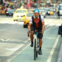 Alejandro Carcano biking on the streets of New York City. 