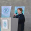 Carol Walton speaking at the Parkinson's Unity Walk