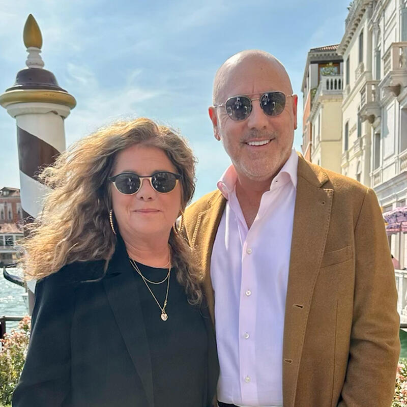 Jenifer Westphal and husband Jeff stand together outside