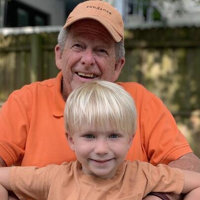 Grandfather and grandson 