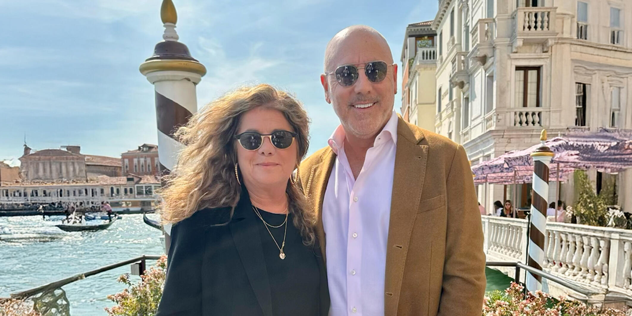 Jenifer Westphal and husband Jeff stand together outside